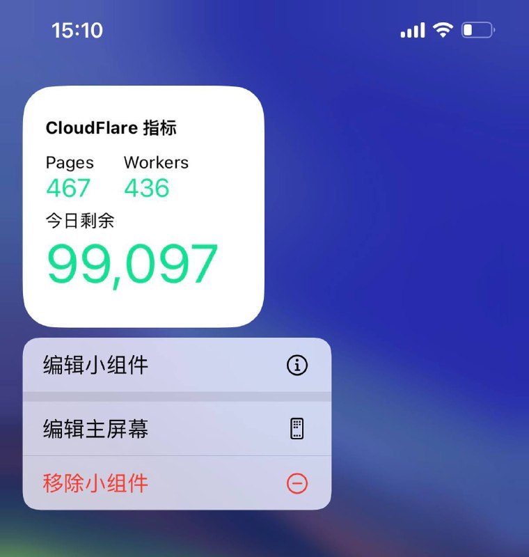#widgt #小组件 cloudflare每天100000次统计#widgt #小组件 cloudflare每天100000次统计